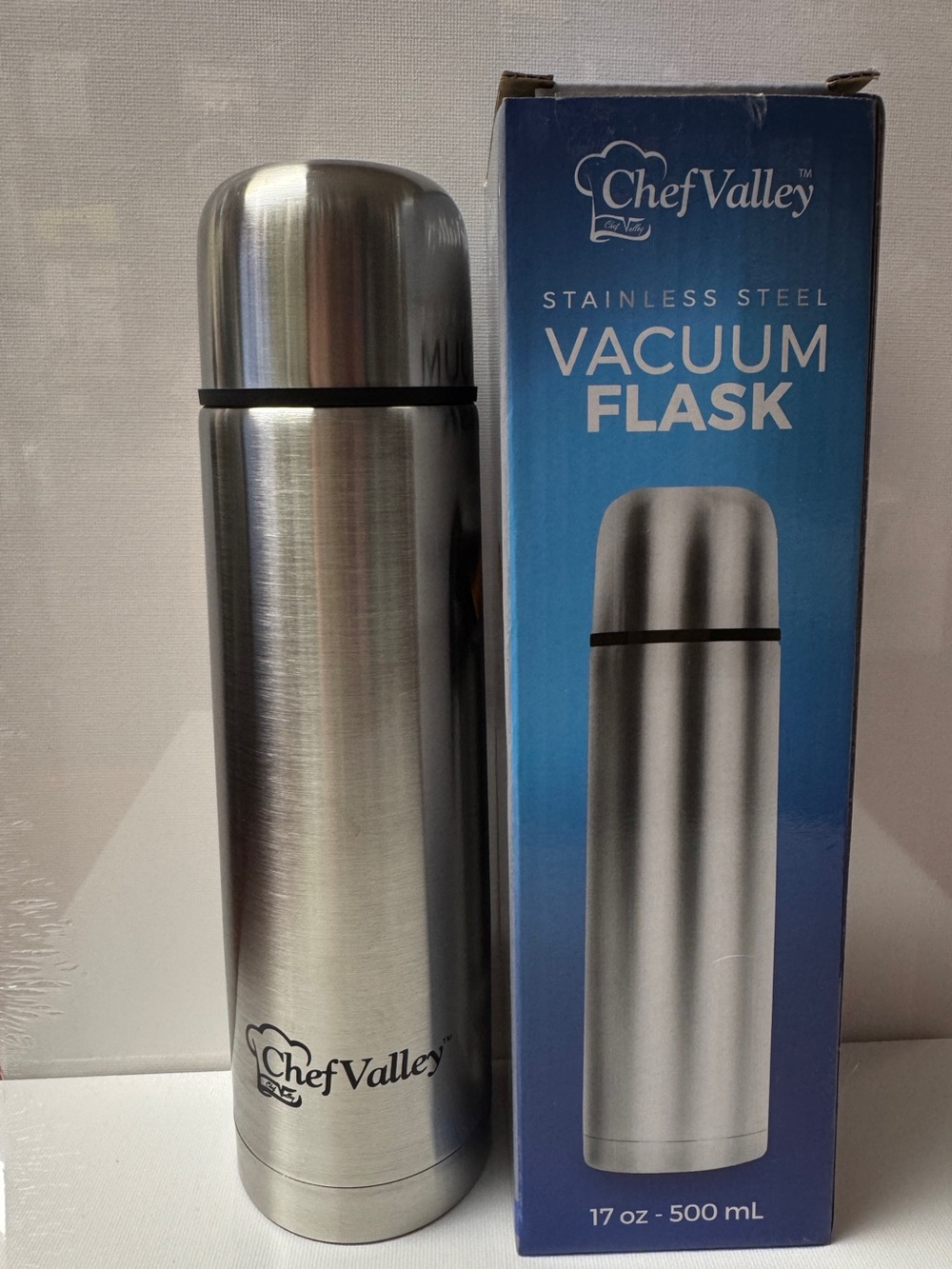 CHEF VALLEY STAINLESS STEEL VACUUM FLASK 17oz
